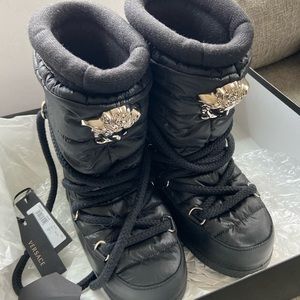 Versace Palazzo Snow Boots with Medusa Head